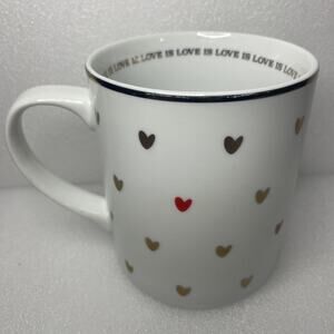 Pottery Barn Williams-Sonoma "Love Is Love" Coffee Cup Mug Human‎ Rights Clean